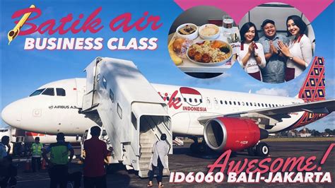 Batik Air Business Class Id6060 Bali To Jakarta Flight Vlog Youtube