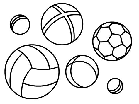 Ball Coloring Pages For Kids To Print For Free