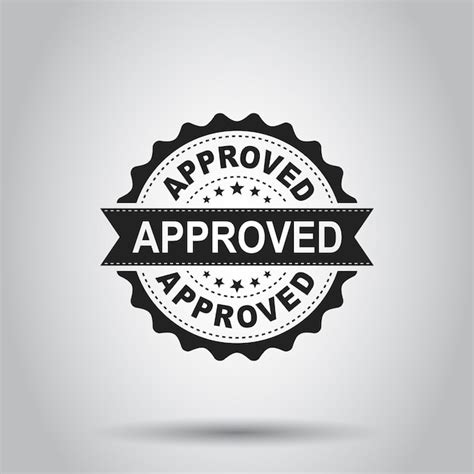 Premium Vector Approved Seal Stamp Vector Icon Approve Accepted Badge