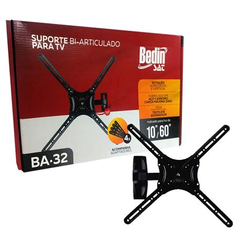 Suporte Bi Articulado Para TV 10 60 BEDIN SAT