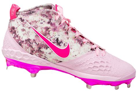 Mike Trout Signed Pair (2) of Angels Pink Nike Zoom Baseball Cleats ...