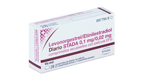 Levonorgestrel Etinilestradiol Diario Stada Efg 0 1 Mg 0 02 Mg 1 X 28