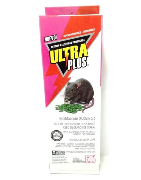 Raticida Ultra Plus Sobres X Gr