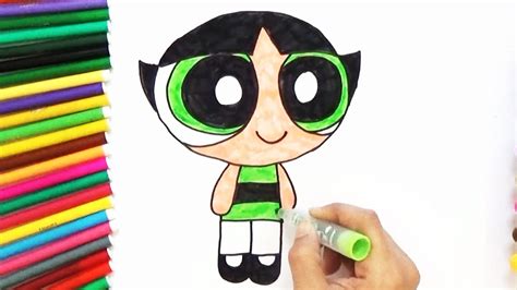 How To Draw Buttercup From Powerpuff Girls D4k Youtube