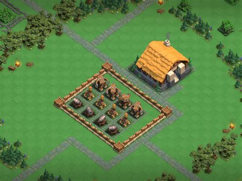 Clan Capital Peak Level 1 Layout 2 Clash Titans