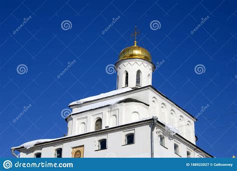 Golden Gates In Vladimir Town Russia Stock Image Image Of Church