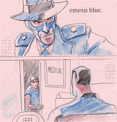 Some Emesis Blue sketches I had made back when the machinima was ...