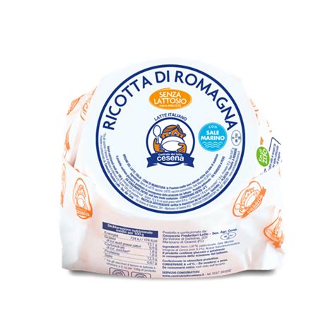 Ricotta Di Romagna Senza Lattosio Centrale Del Latte Di Cesena