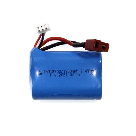 Li Ion 7 4V 1500mAh Battery Pack TYPE 18500 W T Plug For Blackzon