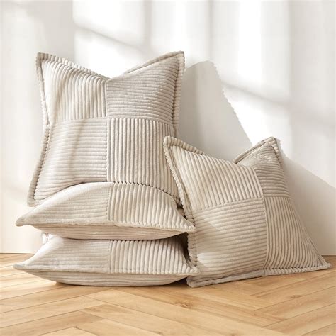 Amazon Miulee Packs Corduroy Pillow Covers Throw Pillow Covers