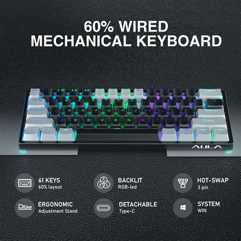 Mua AULA 29 RGB PC Gaming Mechanical Keyboards 60 Percent Mini Micro