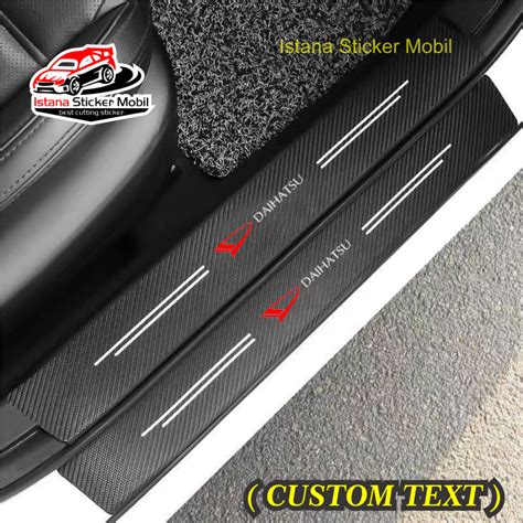 Jual Sill Plate Karbon Mobil Daihatsu Xenia Sigra Terios Ayla Custom