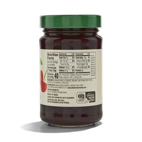 365 by Whole Foods Market Fruit Spread Cherry Orgánica 17 onzas