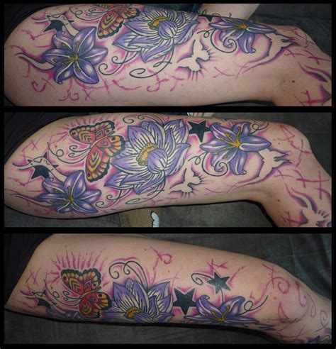 flower, butterfly abstract tattoo part 2 by D3adFrog on DeviantArt