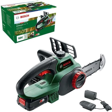 Bosch Home and Garden Cordless Chainsaw - Universal Chain 18 (Comes ...