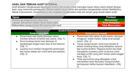 Detail Contoh Laporan Audit Internal Koleksi Nomer 2