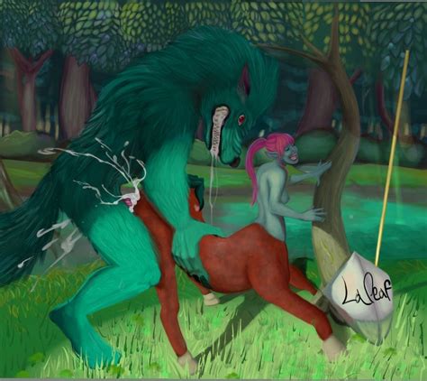 Elf N Wolf By Laleaf Hentai Foundry