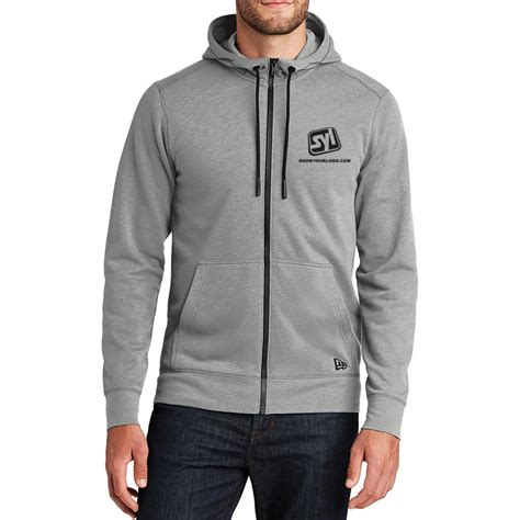 New Era® Tri Blend Fleece Full Zip Hoodie Show Your Logo