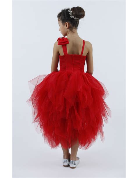 Robe De Princesse Rouge Pour Fille Tiffany Collection Ezda TAILLE 16 Ans