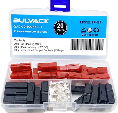 Zixtec Pair Quick Disconnect Power Terminals Connectors Red