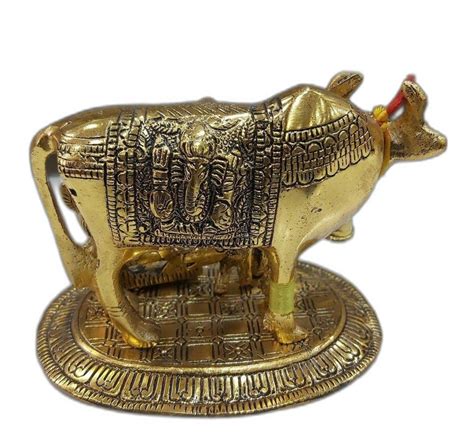 Brass Kamadhenu Cow Calf Statue At Rs Madurai Id