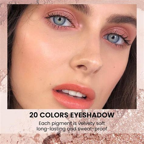 20 Nude Brown Pink Matte Shimmer Eyeshadow Palette For Eye Makeup High 20 1 EBay