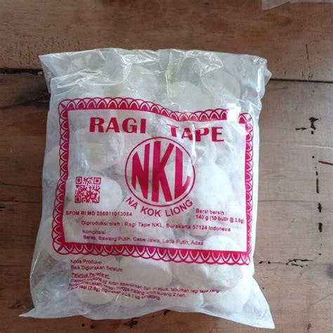 Jual Ragi Tape Singkong Nkl Na Kok Liong140 G 50 Butir Shopee