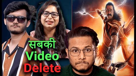 Adipurush Maker S Deleting Youtuber Video Why Bnftv Pjexplained