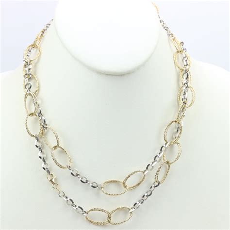 Kt Two Tone Gold Necklace Property Room