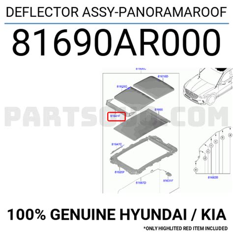 Deflector Assy Panoramaroof Ar Hyundai Kia Parts Partsouq