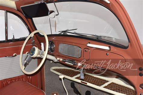 Lot 6401 1957 Volkswagen Beetle Sliding Ragtop Barrett Jackson