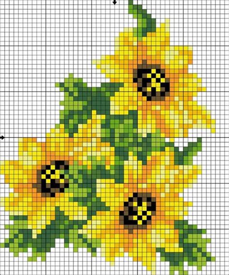 Gr Ficos De Flores Em Ponto Cruz Floral Cross Stitch Pattern Cross