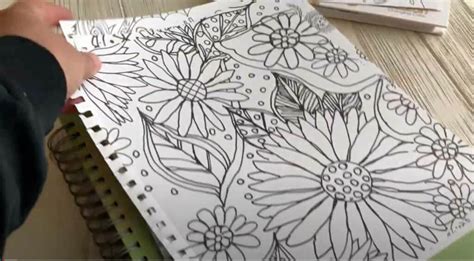 How To Use Coloring Book Pages For Mixed Media Artsy Fartsy Life