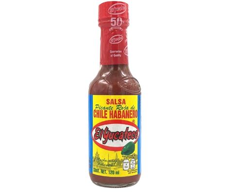 Salsa Habanero Roja 120ml Yucateco Doña Pelos