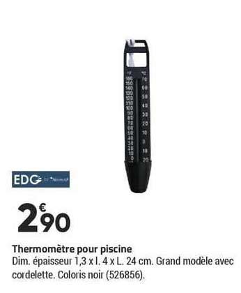 Promo Thermom Tre Pour Piscine Edg Chez Bricorama Icatalogue Fr