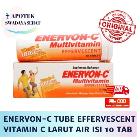 Jual Enervon C Tube Effervescent Isi Tablet Larut Air Vitamin C