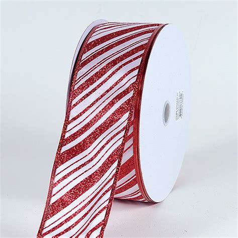 Peppermint Christmas Ribbon Candy Christmas Ribbon Red And White