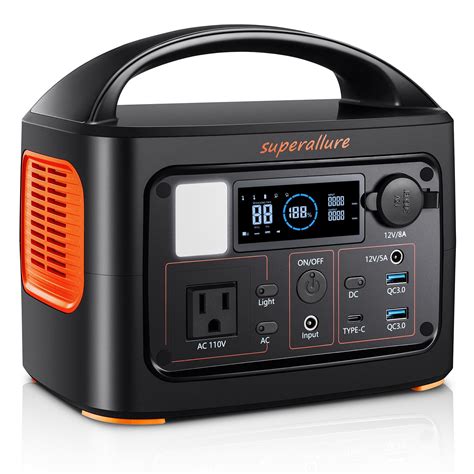 Portable Power Station Generator 300Wh Backup Battery 300W 500W Peak