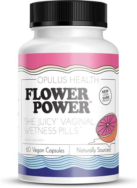 Flower Power Vaginal Moisturizer Feminine Care For Women 60 Ct End Vaginal