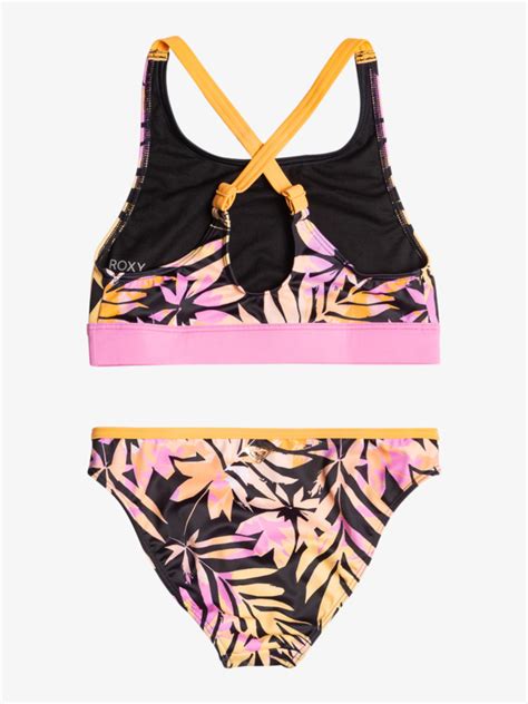 Active Joy Ensemble De Bikini Crop Top Pour Filles 6 16 Ans Roxy