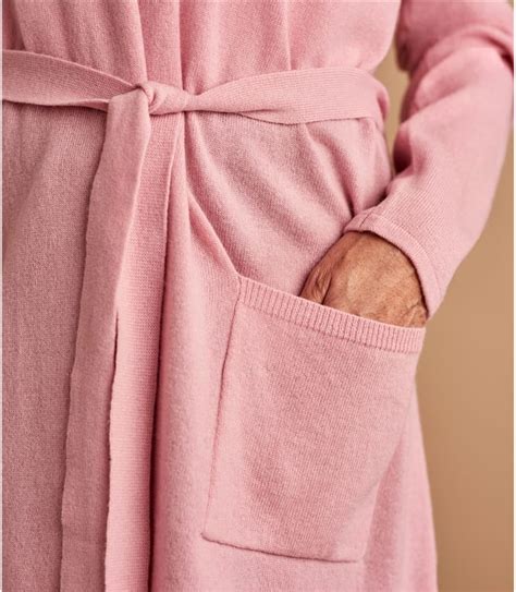 Rosebud Womens Short Dressing Gown With Hood Woolovers Uk