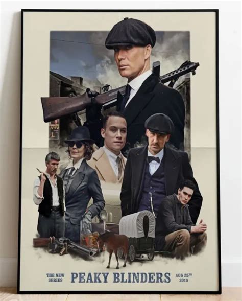 Peaky Blinders Thomas Shelby Tv Series Poster Newspaper Print Decor