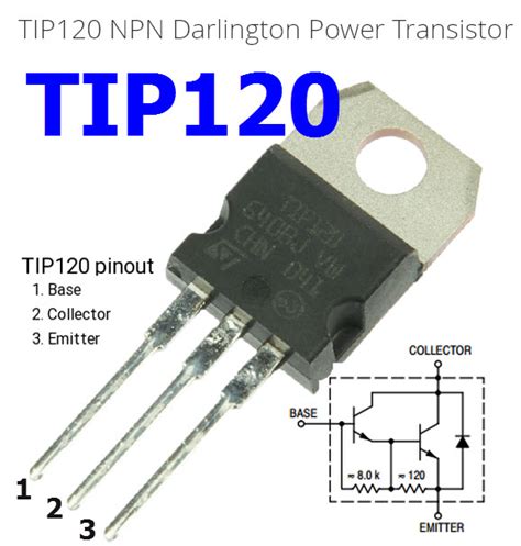 Tip A V Npn Darlington Bipolar Power Transistor