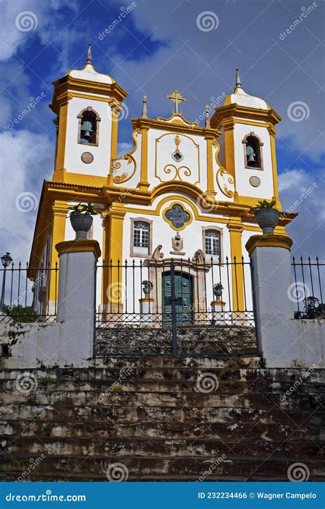 Baroque Church In Historical City Of Ouro Preto Stock Photo Image Of