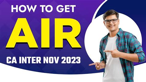 How To Get Air In Ca Inter Sep Exams Criteria To Get All India