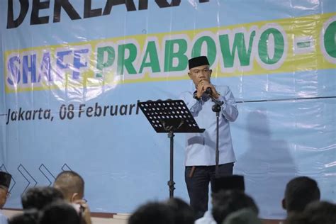 Terima Deklarasi Dukungan Relawan Shaff Tkn Prabowo Gibran Mari