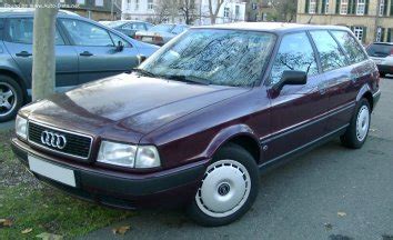 1993 1995 Audi 80 Avant B4 Typ 8C 1 6 E 101 Hp Ficha técnica y