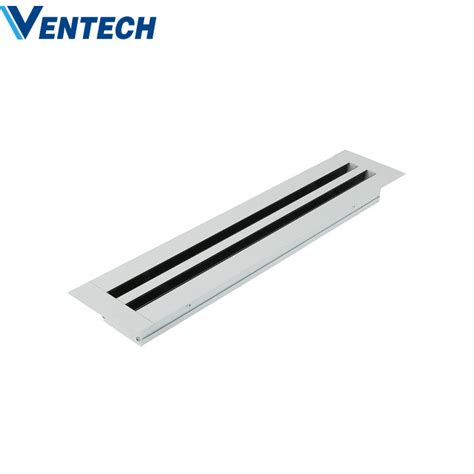 HVAC Aluminum Linear Slot Diffuser With Plenum Box Linear Slot