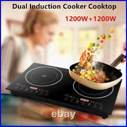 Portable Induction Cooktop Countertop Dual Cooker Burner Stove Hot Plate W Cooktops Appliances