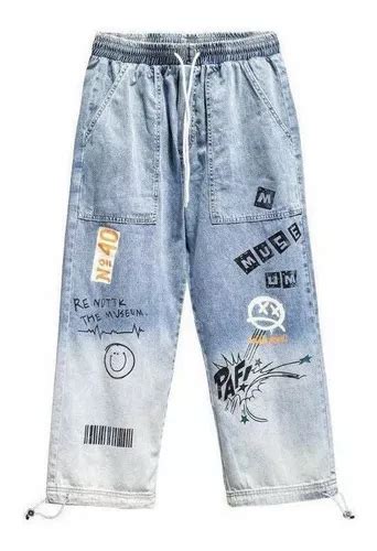 Pantalones Vaqueros Holgados De Hip Hop Para Hombre Con Esta Cuotas